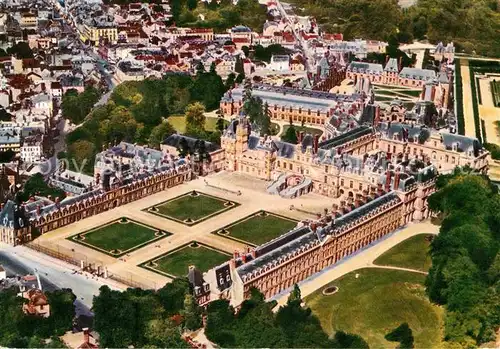 Fontainebleau Seine et Marne Palais vue aerienne Kat. Fontainebleau