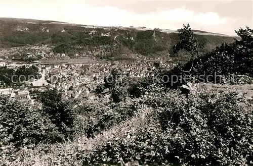 Geislingen Steige Blick vom Ostlandkreuz Kat. Geislingen an der Steige