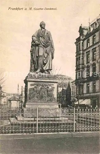 Frankfurt Main Goethe Denkmal Kat. Frankfurt am Main