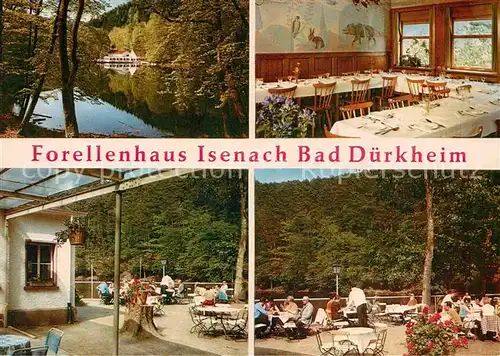 Duerkheim Bad Forellenhaus Isenbach Terrasse Cafe Restaurant Kat. Bad Duerkheim