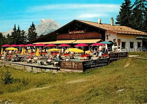 Seefeld Tirol Terrassen Restaurant Christine Gschwandkopf Film Ja ja die Liebe in Tirol Kat. Seefeld in Tirol