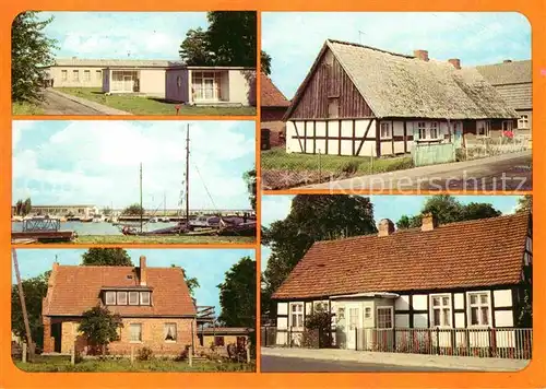 Grambin Urlaubersiedlung Haffblick Moenkebude Hafen Strandhalle Fischerhaus Vogelsang Schlossschmiede Bellin Fachwerkhaus Kat. Grambin