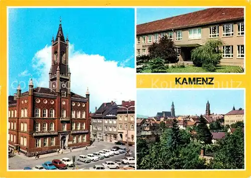 Kamenz Sachsen Rathaus Polytech Oberschule Maxim Gorki Kat. Kamenz