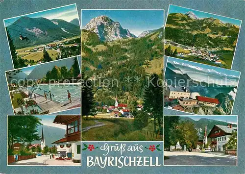 Bayrischzell Sessellift Wendelstein Schwimmbad Panorama Dorfmotive Kat. Bayrischzell