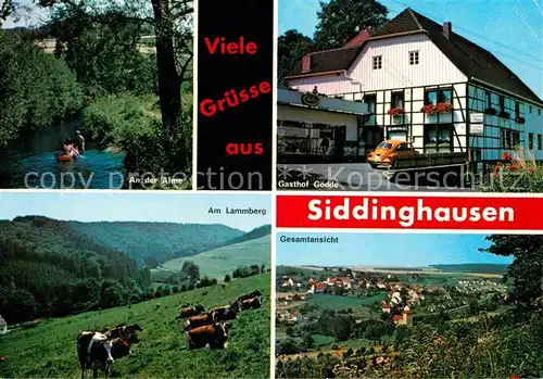 Siddinghausen Bueren An der Alme Gasthof Goedde Am Lammberg Panorama Kat. Bueren