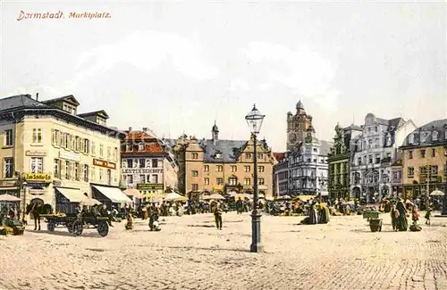 Darmstadt Marktplatz Kat. Darmstadt