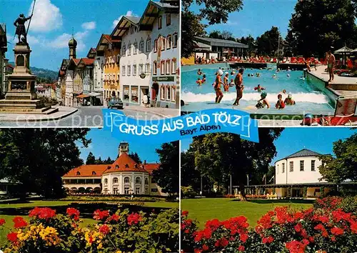 Bad Toelz Altstadt Denkmal Schwimmbad Kurpark Trinkhalle Kat. Bad Toelz