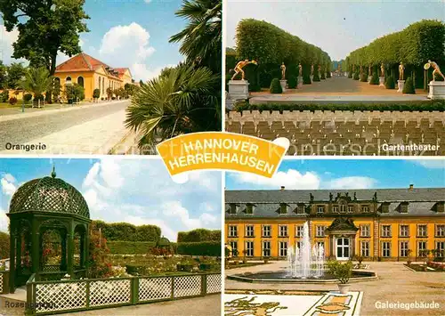 Herrenhausen Hannover Orangerie Gartentheater Galeriegebaeude  Kat. Hannover