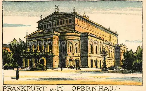 Frankfurt Main Opernhaus Kat. Frankfurt am Main