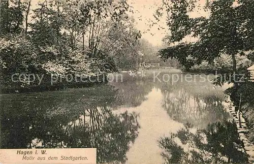 Hagen Westfalen Stadtgarten Kat. Hagen