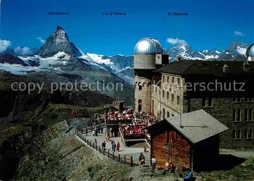 Gornergrat Zermatt Kulmhotel Matterhorn Col d Herens Dt. Blanche Kat. Gornergrat