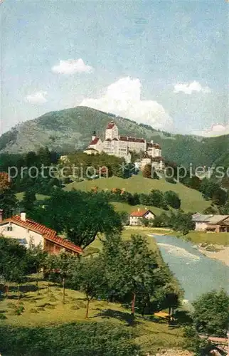 Hohenaschau Chiemgau mit Schloss Kat. Aschau i.Chiemgau