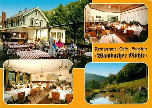 Schlangenbad Taunus Restaurant Cafe Wambacher Muehle Kat. Schlangenbad