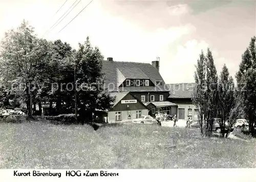 Baerenburg Sachsen HOG Zum Baeren  Kat. Altenberg