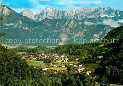 Oberaudorf Inn mit Kaisergebirge