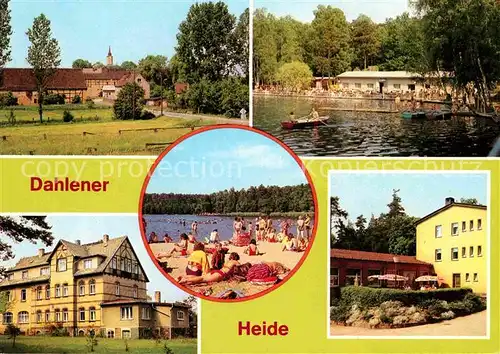 Dahlener Heide Schmannewitz Waldbad Dammuehlenteich FDGB Erholungsheime Schmannewitz und Kaethe Kollwitz Huette Kat. Dahlen Sachsen