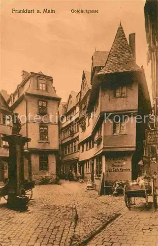 Frankfurt Main Goldhutgasse Kat. Frankfurt am Main