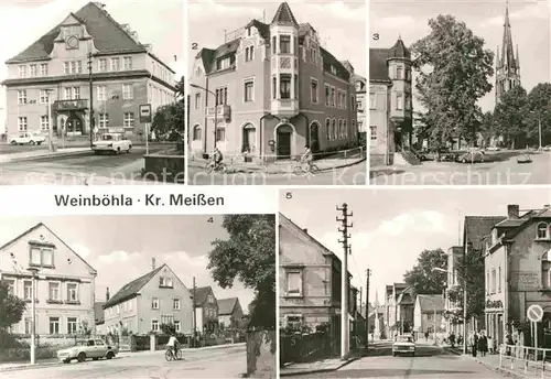 Weinboehla Rathaus Bahnhofstrasse Kirchplatz Kat. Weinboehla