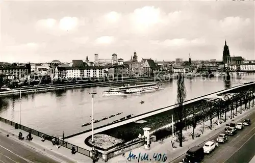 Frankfurt Main Dom Eisernem Steg Ausflugsschiff Kat. Frankfurt am Main