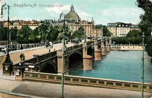 Frankfurt Main Untermainbruecke Pferdefuhrwerk Kat. Frankfurt am Main