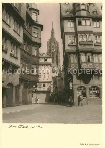 Frankfurt Main Alter Markt Dom Kat. Frankfurt am Main