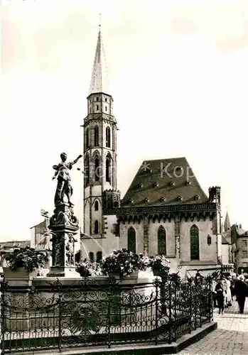 Frankfurt Main Brunnen Kirche Kat. Frankfurt am Main