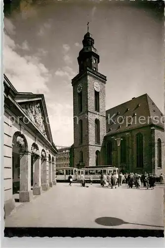 Frankfurt Main Strassenbahn Kirche Kat. Frankfurt am Main