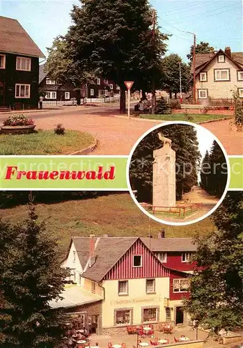 Frauenwald Thueringen PdF Monument Waldgaststaette Fraubachmuehle Kat. Frauenwald