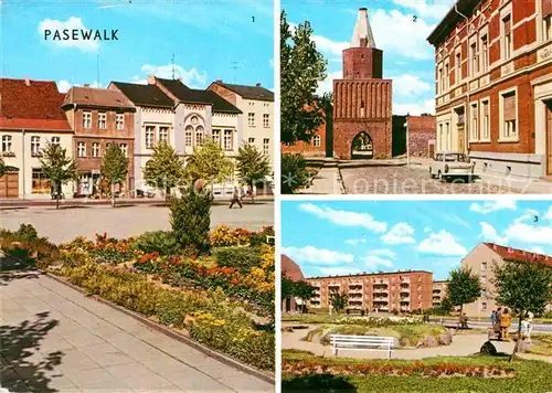 Pasewalk Mecklenburg Vorpommern Thaelmann Platz Muehlental Platz der Aufbauhelfer Kat. Pasewalk