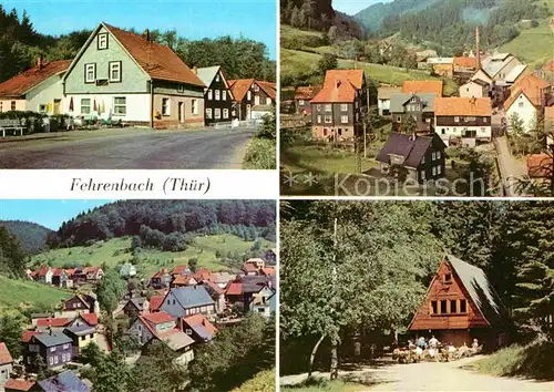 Fehrenbach Thueringer Wald HOG Rasthof Teilansichten Waldbaude Werraquelle Kat. Masserberg