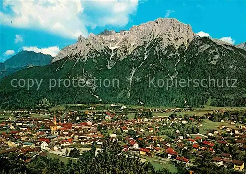 Mittenwald Bayern mit Karwendel Kat. Mittenwald