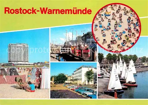 Rostock Warnemuende Hotel Neptun Hafen am Alten Strom Strand Jachthafen Kat. Rostock