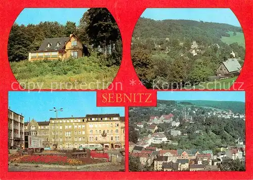 Sebnitz Gaststaette Finkenbaude OT Hertigswalde Aug Bebel Platz Panorama Kat. Sebnitz