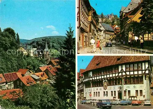 Stolberg Harz Teilansicht FDGB Erholungsheim Comenius Rathaus Kat. Stolberg Harz