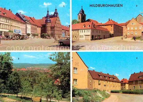 Hildburghausen Markt Goetheplatz Gesamtansicht Ernst Thaelmann Platz Kat. Hildburghausen