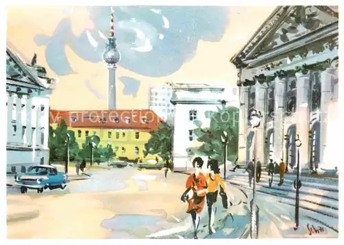 Berlin St Hedwigs Kathedrale Illustration Kat. Berlin