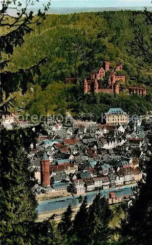 Wertheim Main Fliegeraufnahme mit Schloss Kat. Wertheim