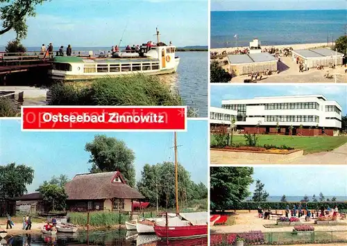 Zinnowitz Ostseebad Achterwasse Hafen Strand Ferienheime