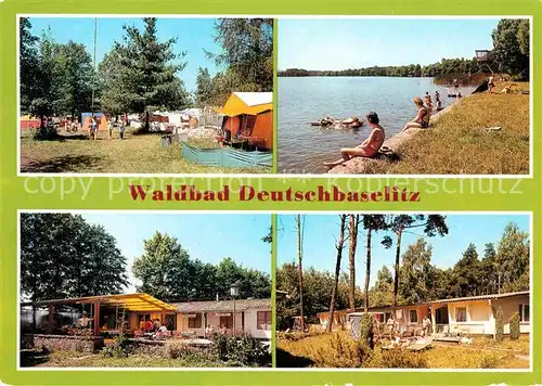 Deutschbaselitz Waldbad Camping Restaurant Bungalowsiedlung Kat. Kamenz