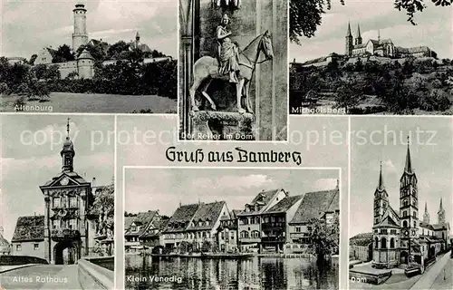 Bamberg Altenburg Reiter im Dom Michaelsberg Klein Venedig Altes Rathaus Kat. Bamberg