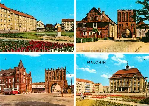 Malchin Demmin Kalensches Tor Steintor Karl Dressel Strasse Kat. Malchin