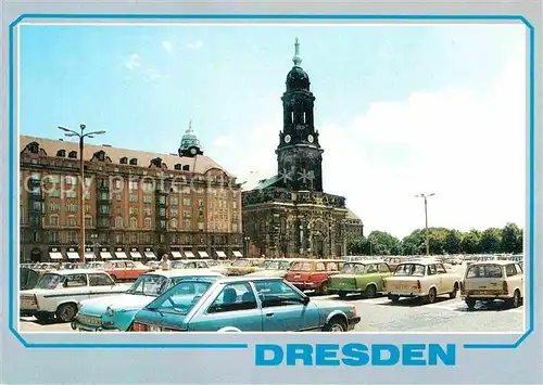 Dresden Altmarkt und Kreuzkirche Kat. Dresden Elbe