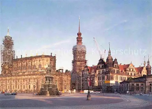 Dresden Hofkirche und Schloss  Kat. Dresden Elbe