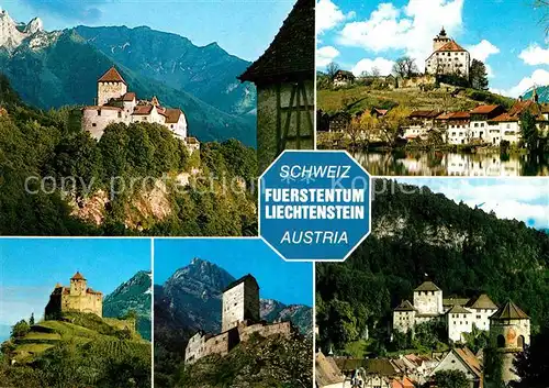 Liechtenstein  Fuerstentum Schloss Vaduz Kat. Liechtenstein
