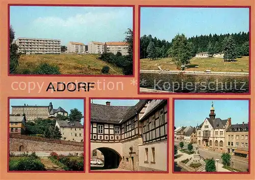 Adorf Vogtland Pfortenberg Waldbad Heimatmuseum Freiberger-Tor / Adorf /Vogtlandkreis LKR