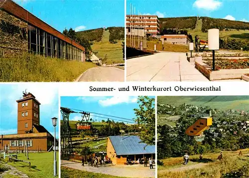Oberwiesenthal Erzgebirge Kallenschwimmbad Fichtelberg Wetterwarte Sprungschanze Kat. Oberwiesenthal