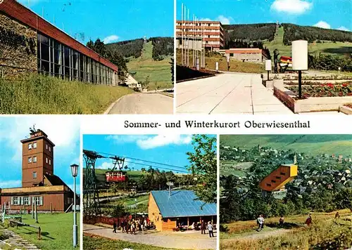 Oberwiesenthal Erzgebirge Hallenschwimmbad Fichtelberg Wetterwarte Sprungschanze Kat. Oberwiesenthal