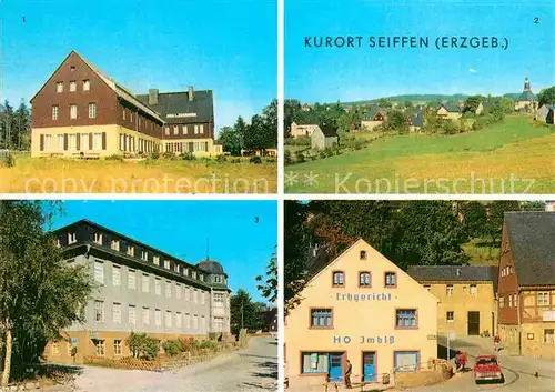 Seiffen Erzgebirge Erholungsheim Berghof Spielzeugmuseum Erbgericht Kat. Kurort Seiffen Erzgebirge