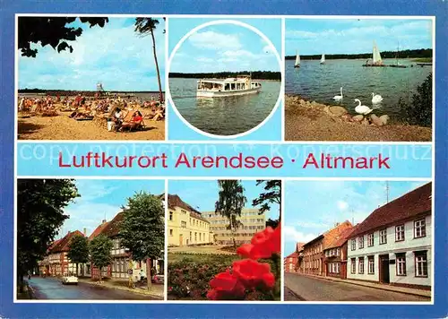 Arendsee Altmark Strand Arendsee Friedensstrasse  Kat. Arendsee