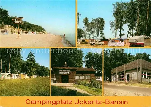 ueckeritz Usedom Bansin Camping Strand Fischerhuette  Kat. ueckeritz Usedom